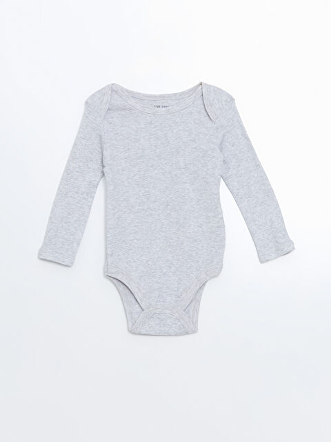 LCW baby Bisiklet Yaka Erkek Bebek Çıtçıtlı Body - W4EV88Z1-JMD