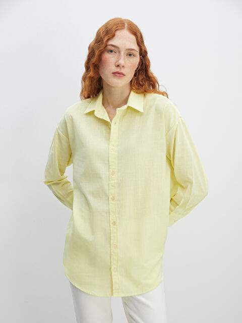 LCW Vision Tunique Chemise Oversize pour Femmes - W4EY69Z8-FER