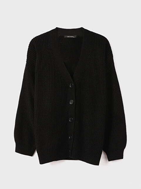 LCW Vision V Neck Women's Knitwear Cardigan - W4EY88Z8-CVL