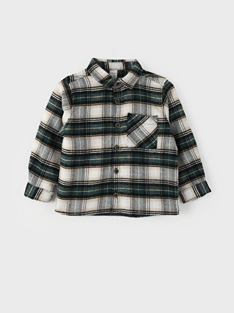 LCW Kids Long Sleeve Plaid Boys' Flannel Shirt - W4FA19Z1-LNH
