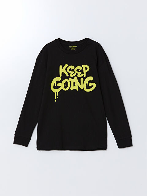 LCW Kids Bisiklet Yaka Erkek Çocuk Pijama Üst - W4FB63Z4-CVL