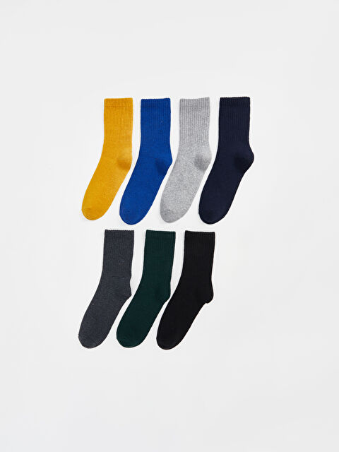LCW Kids Basic Boys' Ankle Socks 7 Pack - W4FC51Z4-K00