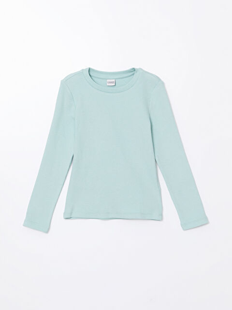 LCW Kids Bisiklet Yaka Kız Çocuk Tişört - W4FF43Z4-V88