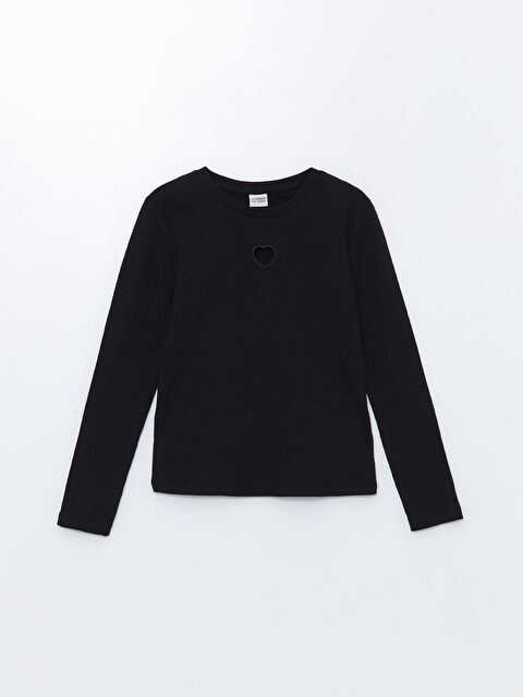 LCW Kids Bisiklet Yaka Kız Çocuk Tişört - W4FF47Z4-CVL