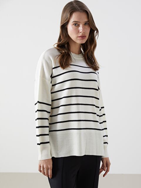 新品　WOMEN’S WR STRIPE CREW NECK KNIT S 新品 WOMEN'S WR STRIPE CREW NECK KNIT S Stripe Crew Neck Knit