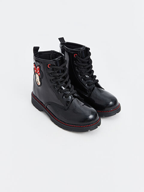 LCW STEPS Fermuarlı Minnie Mouse Baskılı Kız Çocuk Bot - W4FI14Z4-HUC