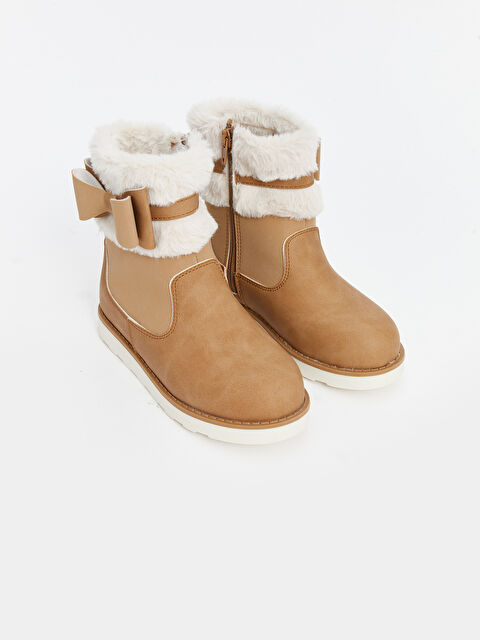 LCW STEPS Süet Görünümlü Kız Çocuk Bot - W4FI21Z4-JJL