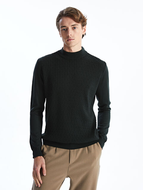 LCW Vision Pull-over en Tricot à Col Cheminée et Manches Longues pour Hommes - W4FJ07Z8-SNS