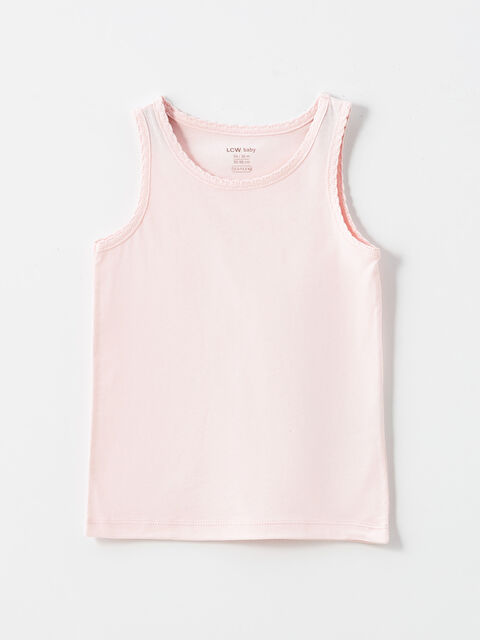 LCW Kids Bisiklet Yaka Kız Çocuk Atlet - W4FJ95Z1-KFG