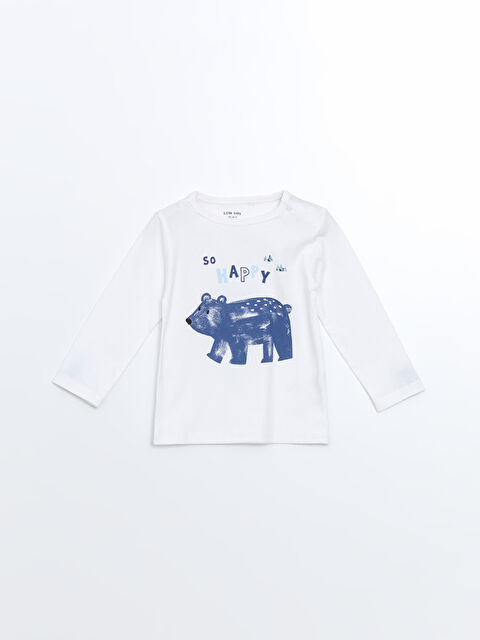 LCW baby Bisiklet Yaka Erkek Çocuk Pijama Üst - W4FK12Z1-FFB