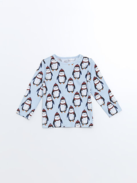 LCW baby Bisiklet Yaka Erkek Çocuk Pijama Üst - W4FK12Z1-LQP