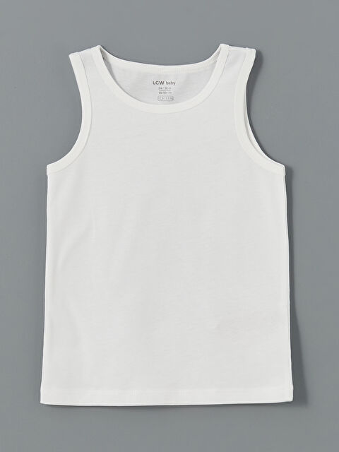 LCW baby Bisiklet Yaka Basic Erkek Bebek Atlet - W4FK41Z1-FFB