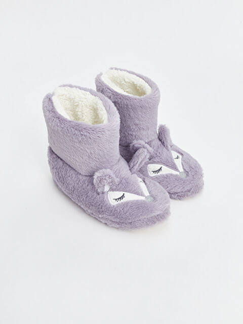 LCW STEPS Nakışlı Pelüş Kız Çocuk Ev Botu - W4FK92Z4-V71
