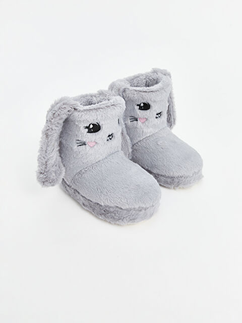 LCW STEPS Tavşan Figürlü Kız Çocuk Pelüş Ev Botu - W4FK94Z4-S8P