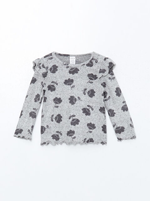 LCW baby Baskılı Kız Bebek Tişört - W4FL70Z1-RTV