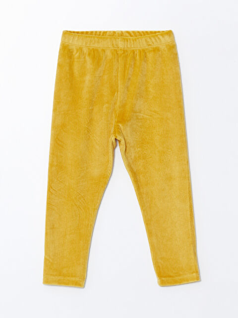 LCW baby Beli Lastikli Kadife Kız Bebek Tayt - W4FL73Z1-S6H