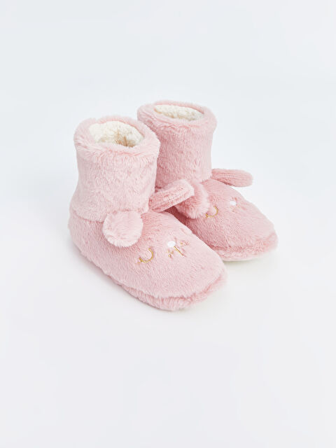 LCW STEPS 3D Aplikeli Nakış Detaylı Kız Çocuk Ev Botu - W4FL97Z4-CRC