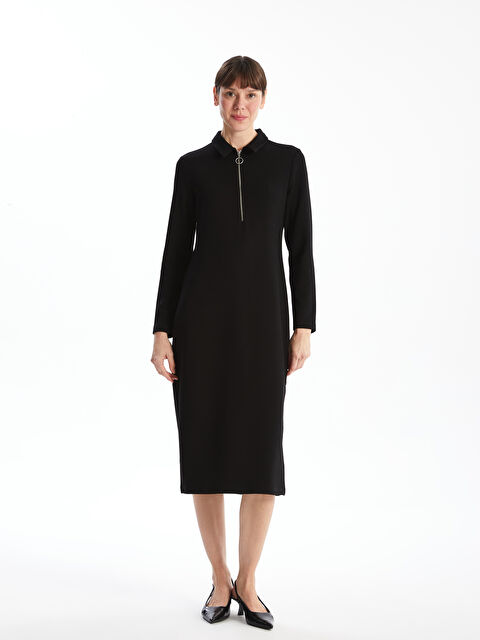 LCWAIKIKI Classic Gömlek Yaka Elbise - W4FM35Z8-L8N