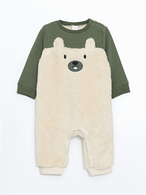 LCW baby Pelüş Nakışlı Erkek Bebek Tulum - W4FN61Z1-S6R