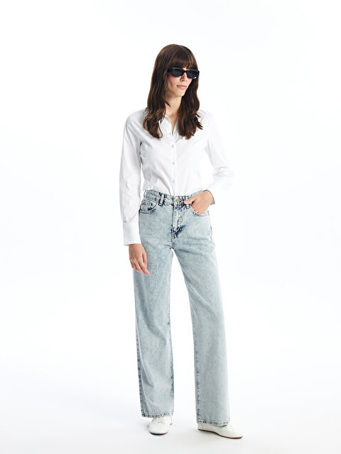 LCW Jeans Wideleg Kadın Jean Pantolon - W4FV33Z8-311