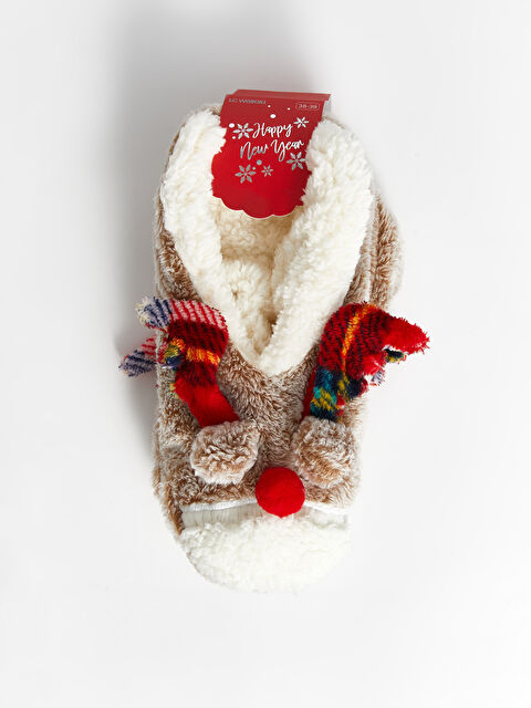 LCW DREAM Yılbaşı Temalı Kadın Ev Çorabı - W4FY26Z8-LYD