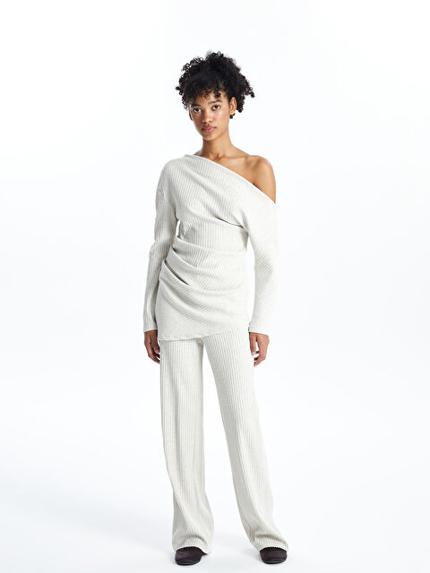 XSIDE Beli Lastikli Dokulu Kadın Pantolon - W4FY44Z8-DAJ