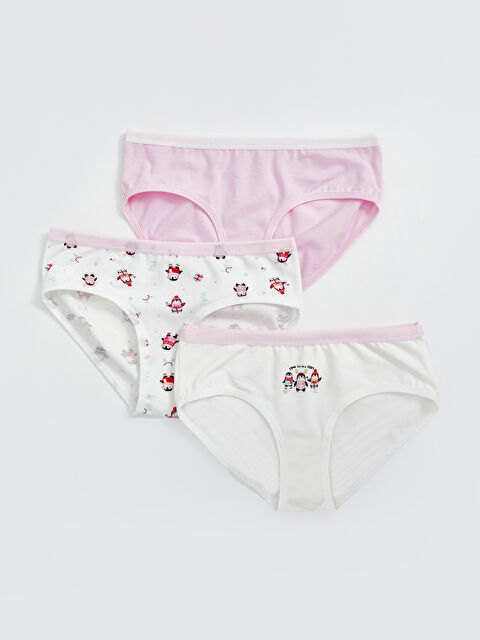 LCW Kids Baskılı Kız Çocuk Külot 3'lü - W4FY65Z4-FDU