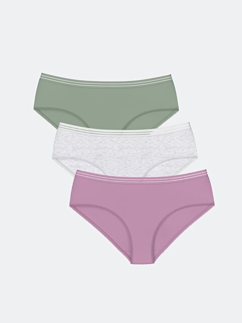 LCW DREAM Düz Hipster Külot 3'lü - W4G111Z8-LAL