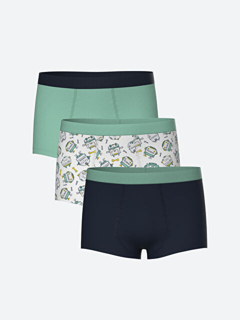 LCW Kids Baskılı Erkek Çocuk Boxer 3'lü - W4G165Z4-LU7
