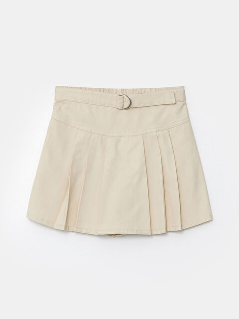 LCW Kids Beli Lastikli Kız Çocuk Şort Etek - W4G390Z4-VVX