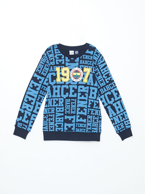 LCW Kids Bisiklet Yaka Fenerbahçe Baskılı Erkek Çocuk Tişört - W4G512Z4-LSJ