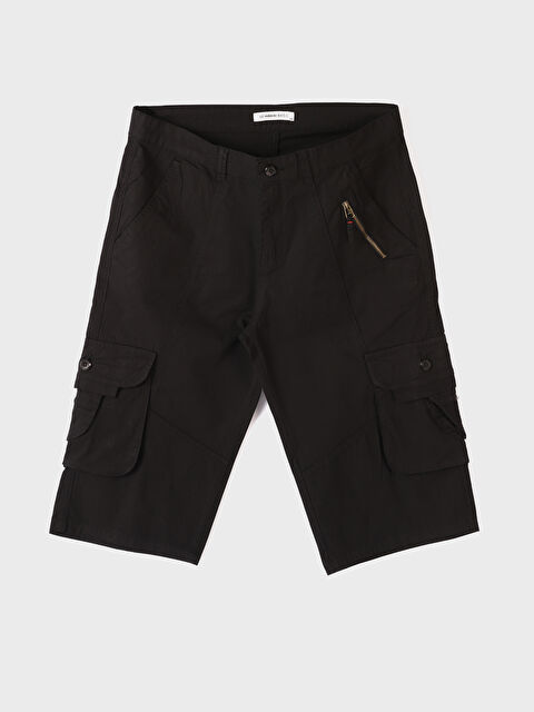 LCWAIKIKI Basic Standard Fit Twill Men's Cargo Shorts - W4G538Z8-CVL