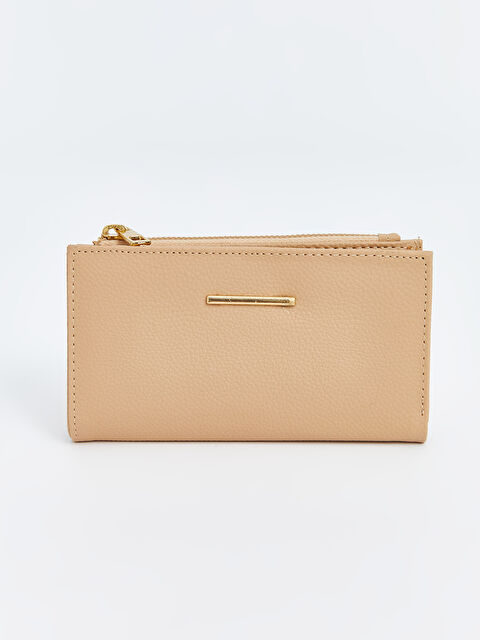 LCW ACCESSORIES Deri Görünümlü Kadın Cüzdan - W4G556Z8-EGM