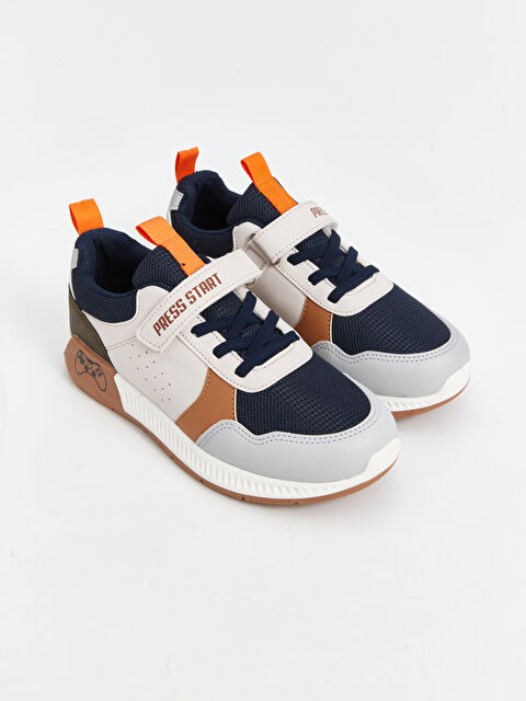 LCW STEPS Bağcık ve Cırt Cırtlı Erkek Çocuk Spor Ayakkabı - W4G569Z4-CR8