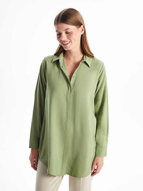 LCWAIKIKI Classic Kadın Gömlek Tunik - W4G603Z8-YGN