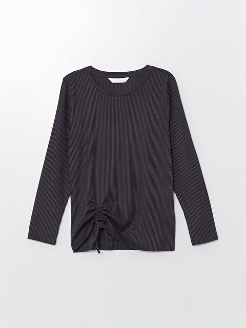 LCW DREAM Bisiklet Yaka Kadın Pijama Üstü - W4G703Z8-HGV