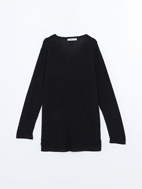 LCW Grace V Yaka Kadın Triko Kazak - W4G764Z8-CVL