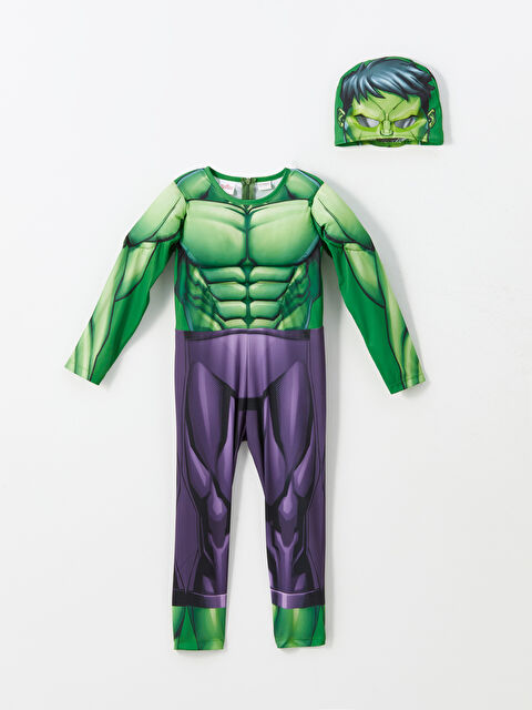 LCW Kids Hulk Baskılı Maskeli Erkek Çocuk Kostüm - W4GB48Z1-LRR