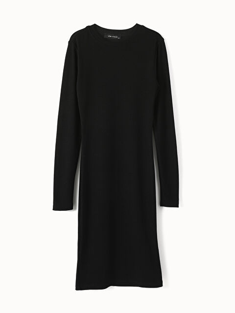 LCW Vision Crew Neck Women's Bodycon Dress - W4GB68Z8-CVL