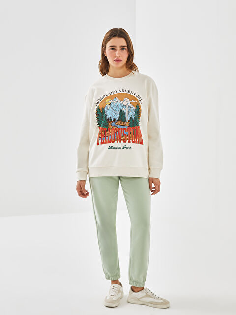 LCW Vision Elasticated Waist Women's Thick Jogger Sweatpants - W4GC12Z8-FKS