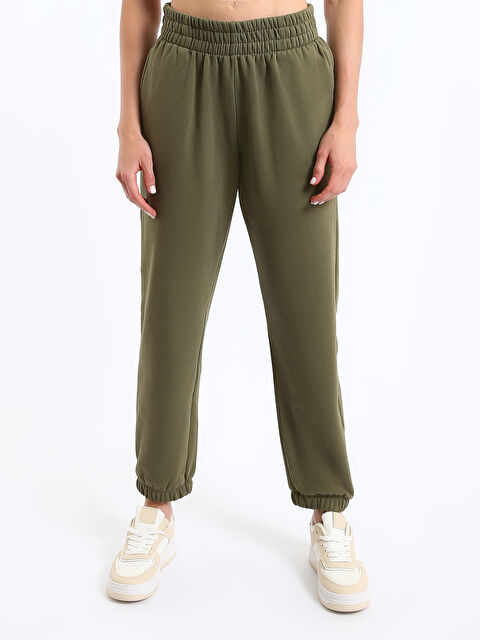 LCW Vision Elasticated Waist Women's Jogger Sweatpants - W4GC12Z8-H1Z