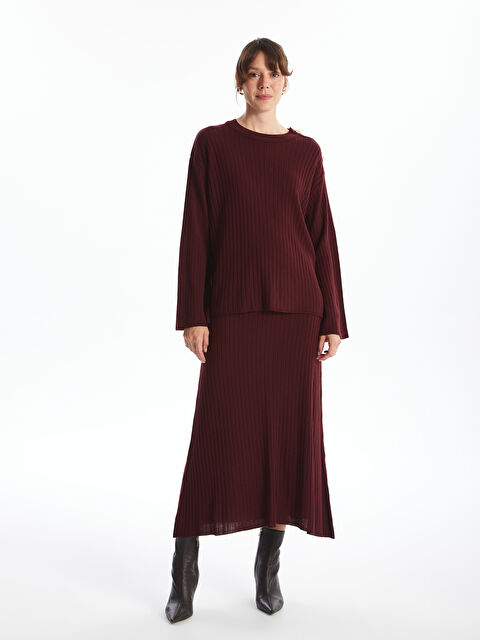 LCWAIKIKI Basic Beli Lastikli Kadın Triko Etek - W4GE62Z8-JEX