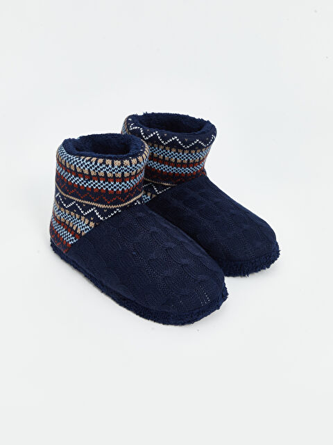 LCW STEPS Desenli Erkek Ev Botu - W4GG53Z8-M0T