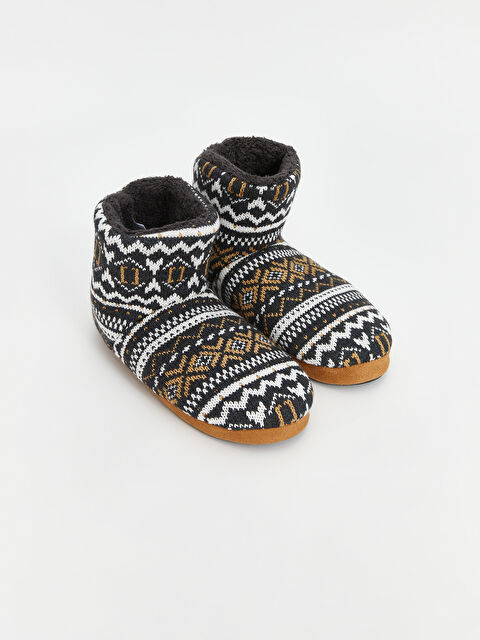 LCW STEPS Nakışlı Erkek Ev Botu - W4GG58Z8-M0T