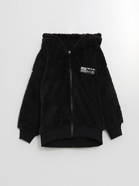 LCW Kids Kapüşonlu Erkek Bebek Fermuarlı Sweatshirt - W4GG87Z1-CVL