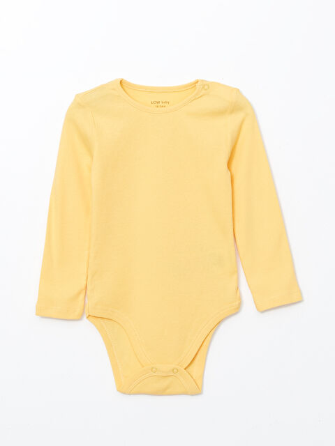 LCW baby Bisiklet Yaka Kız Bebek Çıtçıtlı Bodysuit - W4GG99Z1-G3J