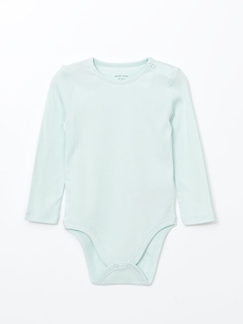 LCW baby Bisiklet Yaka Kız Bebek Çıtçıtlı Bodysuit - W4GG99Z1-G3R