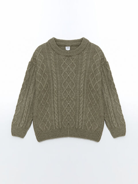 LCW Kids Bisiklet Yaka Erkek Çocuk Triko Kazak - W4GJ65Z1-DLU