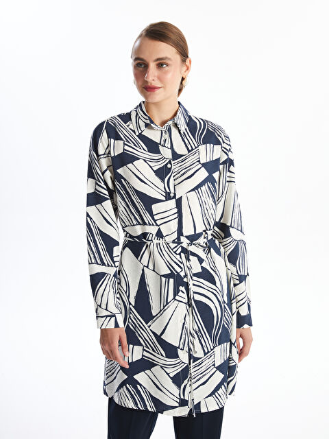LCWAIKIKI Classic Desenli Kadın Gömlek Tunik - W4GK00Z8-LSJ