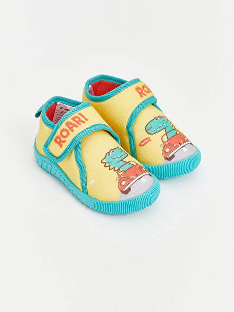 LCW STEPS Baskılı Cırt Cırtlı Erkek Bebek Panduf - W4GN92Z1-FWK